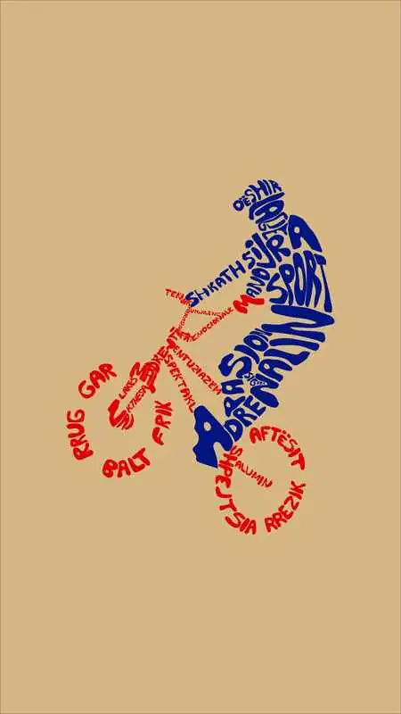 Cyclist Typography